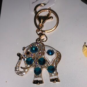 elephant bag/purse charm keychain